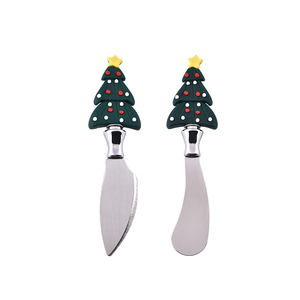 Juego de herramientas para queso y mantequilla con forma de árbol de Navidad de metal moderno estilo coreano nuevo <span class=keywords><strong>al</strong></span> por mayor - Product Image 1
