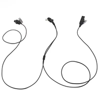 Headset PTT Mikrofon Besar dengan Earpiece Tabung Udara untuk Radio Walkie Talkie Dua Arah PD500 PD505 TC-508 TC-700 TC-518 TC-580 TC-600 TC-620