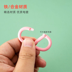 Kim loại hình bầu dục Vòng mùa xuân Clasp Clip Snap móc mùa xuân có thể mở ra Keyring tự làm mặt dây chuyền nối Dog chuỗi khóa túi Carabiner - Product Image 3