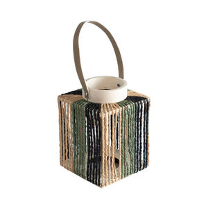 Качественные декоративные подсвечники из плетеного ротанга и бамбука, экологически чистые, разноцветные - Product Image 3