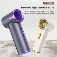 Mini ventilateur turbo T05 rechargeable par USB, moteur sans balais 20000 tr/min, batterie 2000 mAh, ventilateur portable à main pour les voyages en plein air
