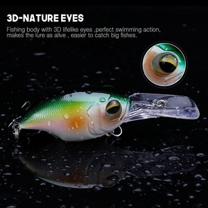 Señuelo de pesca de trucha Swimbait, personalizado, sin pintar, 4,8 cm, 11g, Mini manivela, para lubina - Product Image 2