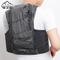 Gilet d'hydratation de course professionnel en tissu Ripstop, maille respirante 3D Zero Bounce, avec porte-bouteille souple, pour la course d'endurance et les installations sportives