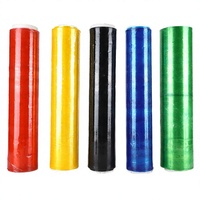 Film d'emballage extensible noir transparent en LLDPE souple et imperméable, rouleau géant pour usage coussin et emballage de palettes