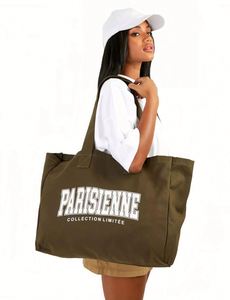 Custom Cotton Canvas Tote Bag Wholesale Reusable Handle Shopping Bag with Customized Logo <b>Printed</b> - Product Image 4