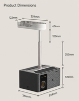 Support de plafond réglable et télescopique XGIMI X50 Ultra Max, X50 Ultra pour projecteur, charge maximale 15 kg, pour support de projecteur