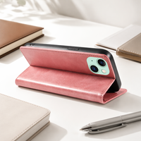 Funda de Piel Sintética Premium para iPhone 14 Plus - Funda Tipo Cartera con Ranuras para Tarjetas, Cierre Magnético y Protección Contra Impactos