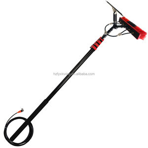 Xining-Kit de limpieza de Panel Solar y ventana, cepillo de poste alimentado con agua con raspador, 12/18/24/30/36 pies - Product Image 4