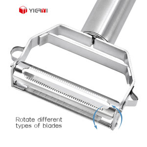 Gadgets de pommes de terre en acier inoxydable professionnels éplucheurs outils de coupe de <span class=keywords><strong>légumes</strong></span> multifonctionnels professionnels trancheuse éplucheur - Product Image 4