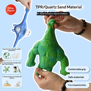 Nuovo Gadget Antistress Creativo: Giocattolo da Spremere in Gomma a Forma di Gorilla Gigante Sand King, di Tendenza Online, Vendita all'Ingrosso, Confezionato Singolarmente - Product Image 3