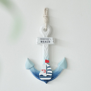 Mediterranean Anchor <b>Hook</b> 23CM <b>Wall</b> Mounted Home Decor Hanging Ornament Living Room Craft - Product Image 3