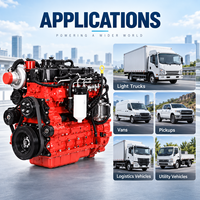 Moteur diesel pour camion Cum ISF3.8S5154 115 kW 154 CV, couple élevé, puissance durable pour fourgons, pick-ups, logistique, véhicules commerciaux