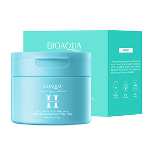Tampons hydratants en coton à l'acide hyaluronique et à l'<span class=keywords><strong>aloe</strong></span> <span class=keywords><strong>vera</strong></span>, apaisants pour peaux sèches, tampons d'essence faciale humides pour une <span class=keywords><strong>peau</strong></span> lisse et repulpée - Product Image 5