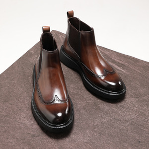 Zapatos casuales de hombre de cuero mate, estilo nuevo de otoño, zapatos de cuero de gamuza para hombre, estilo británico. - Product Image 5