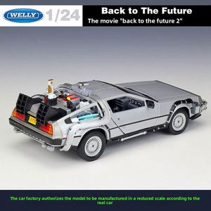 Modè<span class=keywords><strong>le</strong></span> de <span class=keywords><strong>voiture</strong></span> DeLorean en alliage moulé sous pression à l'échelle 1:24, inspiré de <span class=keywords><strong>la</strong></span> série À l'avenir, avec portes ouvrantes, contrô<span class=keywords><strong>le</strong></span> de <span class=keywords><strong>la</strong></span> force, dans un coffret cadeau coloré - Product Image 3