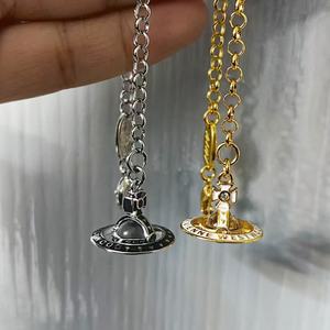 Nouveau Bracelet 3D Orbe Saturne ZIRCON Plaqué Argent, Collection Empress NANA, Luxe Léger et Exquis - Product Image 1