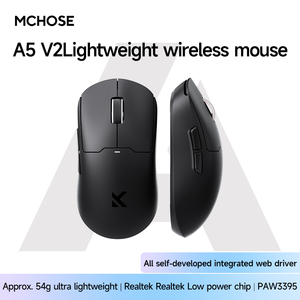 Souris de jeu sans fil MCHOSE A5, trois modes, longue autonomie, PAW3395, design léger, PWA 3395, design léger, longue autonomie - Product Image 4