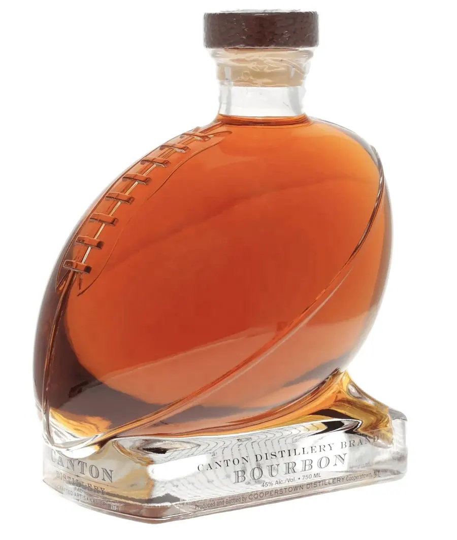 Verre à décanter en forme de football avec bouchon hermétique, bouteille en verre whisky vodka bourbon pour cadeau, maison, bar