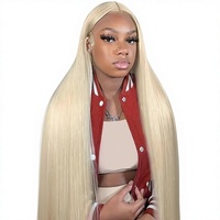 Perruque Lace Front Blonde 13x4 HD Lisse Fabriquée en Chine