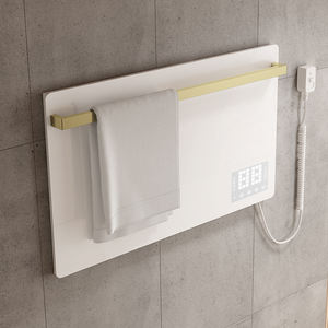 Sèche-serviettes en verre trempé chauffé à la chaleur Prix d'usine Sèche-serviettes électrique tendance pour salle de bain Hôtel - Product Image 3