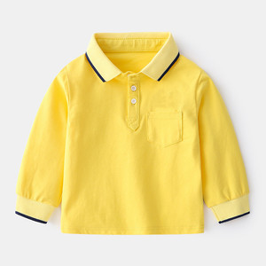 T-Shirt di Alta Qualità all'Ingrosso, 100% Cotone, Polo a Maniche Lunghe, Abbigliamento per Bambini 2020, Magliette per Bambini - Product Image 2