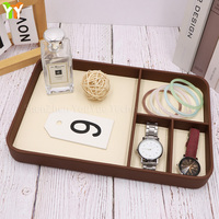 Commode Vintage Organisateur Montre Valet Plateau Table de Nuit pour Hommes Accessoires Accessoire de Bureau