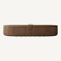 Nouvelle collection de tables basses Byron modernes en bois massif pour le salon