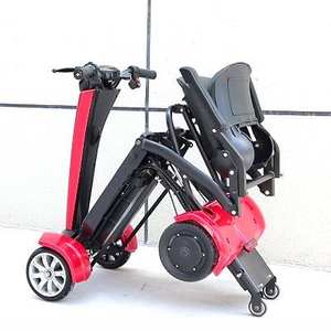 Ciclomotor eléctrico de 4 ruedas <span class=keywords><strong>para</strong></span> personas mayores <span class=keywords><strong>para</strong></span> discapacitados, scooter de turismo plegable automático <span class=keywords><strong>para</strong></span> viajes, Scooter plegable automático - Product Image 2