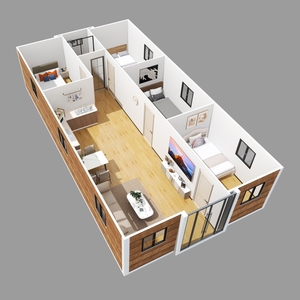 Casa Contenedor Expandible, Casa Contenedor Plegable <span class=keywords><strong>de</strong></span> 40 pies, Vivienda Contenedor Expandible - Product Image 3