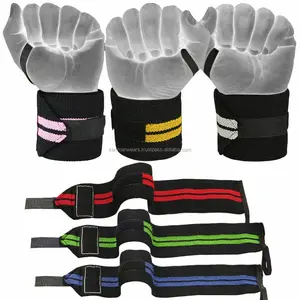 NEW Custom 2024 Amazon Gym Wrist Straps lifting Custom Wrist Wraps With Low Price