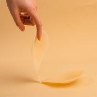 Coussinets de poitrine en silicone réutilisables ultra-fins, sans couture, sûrs pour la peau, lavables, invisibles, en gros, OEM, pour femmes