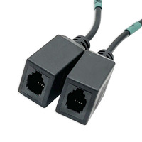 CE RoHS UL RJ12 Adapterkabel 0,2m 6P6C RJ12 Stecker auf Buchse Patchkabel