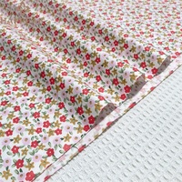 HAPPEAK Offres Spéciales 100 coton popeline tissu petit Floral imprimé lisse Textile coton tissu pour les femmes robe