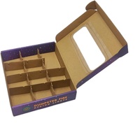 Boîte en carton ondulé biodégradable et recyclable, personnalisable, prix négociable, avec impression dorée pour l'emballage de bijoux et de vêtements