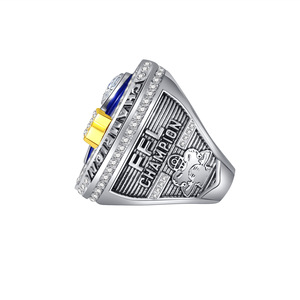 Colección de Anillos de Fútbol Americano de Fantasía <span class=keywords><strong>NFL</strong></span> Estilo Vintage del Campeonato FFL 2025, Anillos de Aleación con Piedras Preciosas, Favoritos de los Fans - Product Image 4
