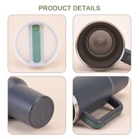 Gobelet isotherme en acier inoxydable sans BPA, grande capacité 30oz et 40oz, pour usage extérieur et bureau