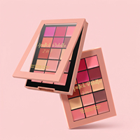 Palette de gloss à lèvres à marque privée avec miroir et pinceau, ensemble de baumes à lèvres teintés hydratants pour les fournisseurs de produits de beauté