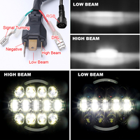 Kit de phares jaunes Osram-LED pour moto, phare antibrouillard pour vélo électrique, kit de phares Angle Eye pour moto, fabriqué en Chine