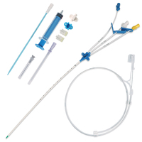 Ensemble de cathéter de dialyse vétérinaire, tube en PVC stérile jetable avec guide-fil pour la purification sanguine en soins intensifs animaux