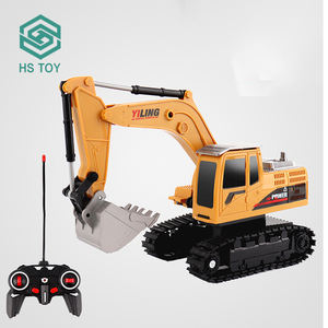 Camión de aleación de rotación de 2,4 grados, juguete de excavadora <span class=keywords><strong>RC</strong></span> con USB, HS 1/20 Ghz 680 escala 11ch brazo puede excavar - Product Image 5