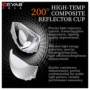 Eeyao YY-G46WS-1 Lentille de projection laser LED à double prisme 2,5 pouces OEM ODM Usine Modification automobile Faisceau haut-bas - Product Image 2