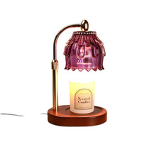 Premium Elegante Trendige Geprägte Glas-Duftlampe mit Dimmer und Timer, Rauchfreie Duftwärmer-Dekorationslampe für Schlafzimmer