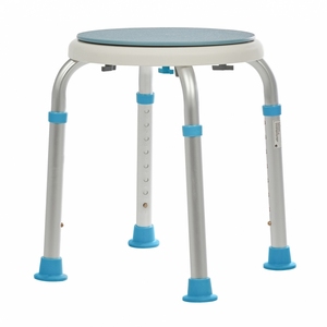 Four Leg Stable Anti-tip Compact Portable Rotating Aluminum Shower <b>Stool</b> for Home & Nursing <b>Bathroom</b> - Product Image 1