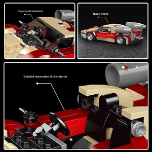 Modelo King Mini, Juguete de Ensamblaje de Auto Deportivo de Carreras, Escala 1:32, Plástico, Juego de 40 Piezas, 27017-27020 - Product Image 4