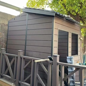 Maisons de rangement extérieures préfabriquées en panneaux sandwich <span class=keywords><strong>bois</strong></span>-acier modernes série D, modulaires, ignifuges, pour villa, chambre ou atelier - Product Image 4