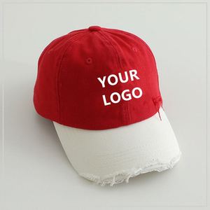 Casquettes de baseball unies délavées pour enfants, avec logo brodé 3D personnalisé, style rétro, en denim vierge, type « Dad Hat » - Product Image 5
