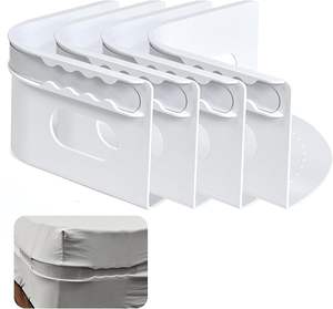 Sangles de maintien pour draps, attaches d'angle pour draps-housses, attaches de draps robustes, serre-draps qui restent ferme, s'adaptent à toutes les tailles - Product Image 1