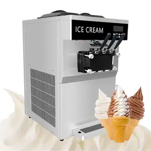 Machine de fabrication de crème glacée électrique, service commercial pour yaourt, glaces