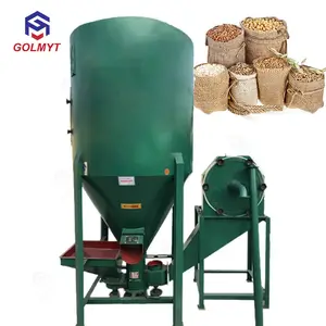 Fodder grinding machine 500-1000 kg/h fodder crushing and mixing machine for livestock feed crusher and mixer