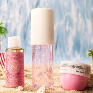 Échantillon de parfum Kosy Mosy Wisteria pour femme, flacon délicat violet floral, testeur 100ml+<span class=keywords><strong>60ml</strong></span>+50g, parfum Wisteria - Product Image 6